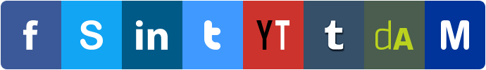 Social Logo Fonts & Colours Header